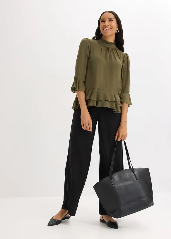 Tunique-blouse à volants, bonprix