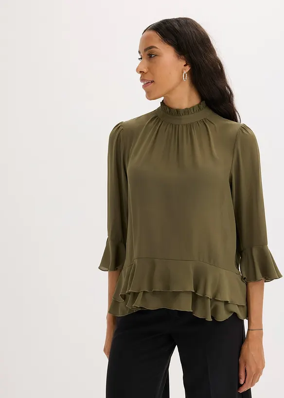 Tunique-blouse à volants, bonprix