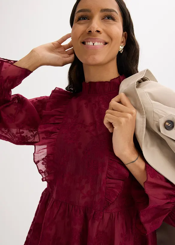 Blouse brod&eacute;e, bonprix