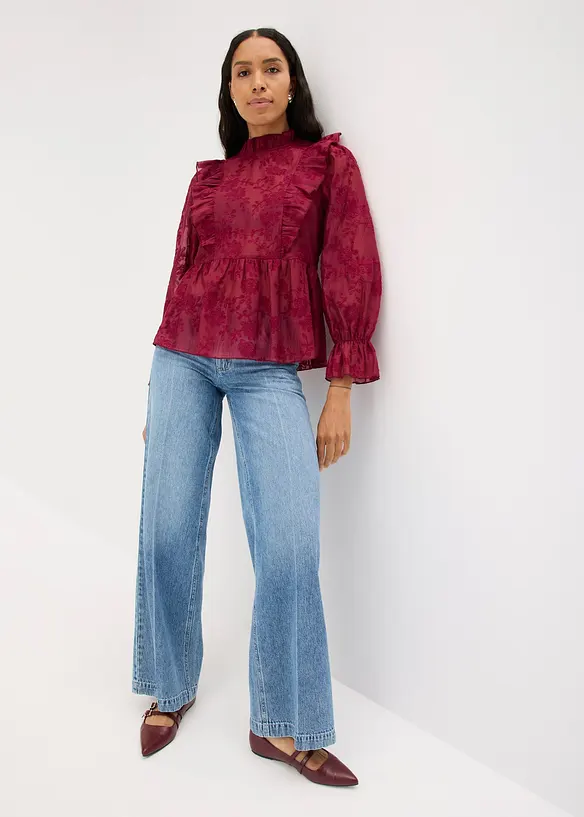 Blouse brod&eacute;e, bonprix