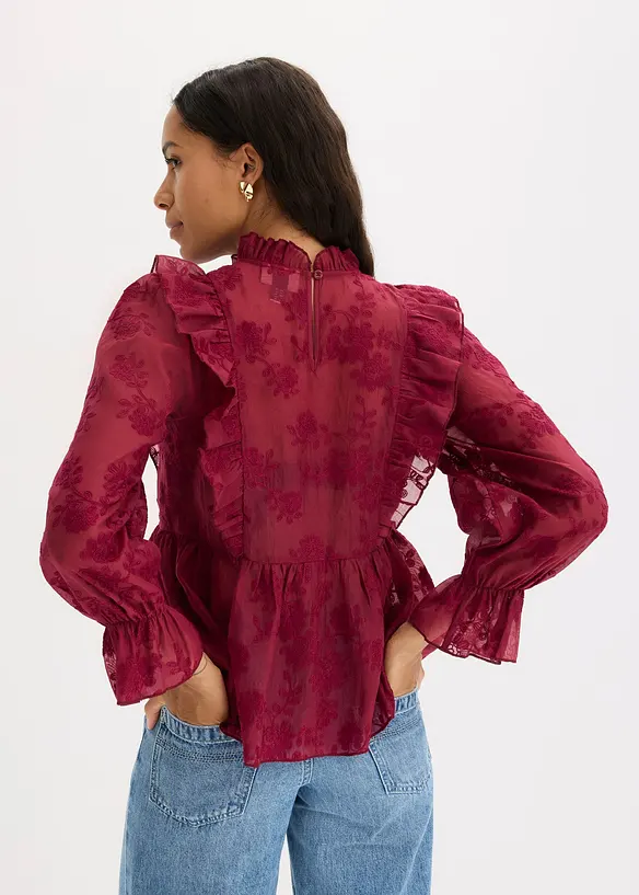 Blouse brod&eacute;e, bonprix