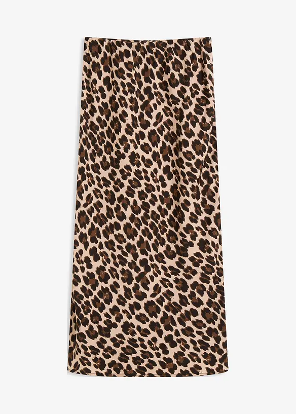 Jupe midi en satin fluide, bonprix