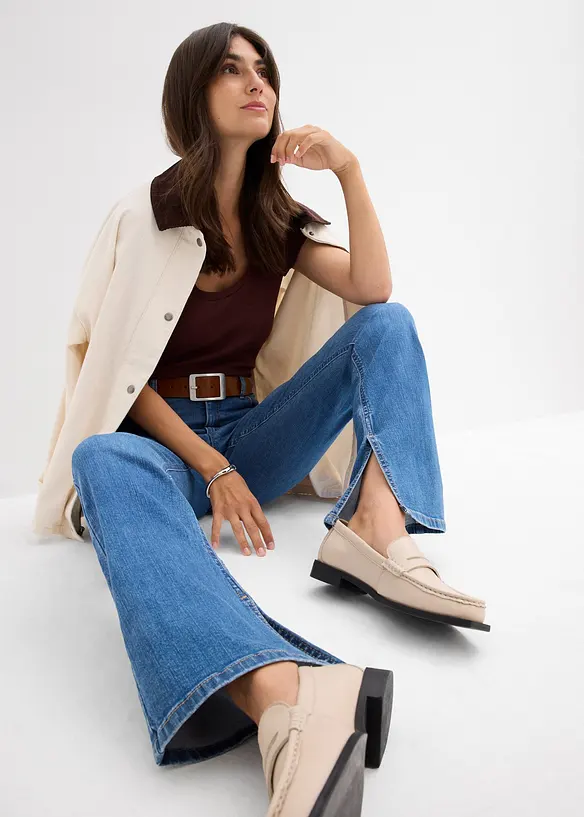 Jean bootcut taille haute, bonprix