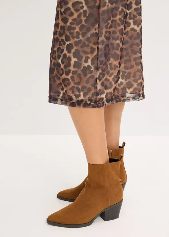 Robe midi en mesh doux, bonprix