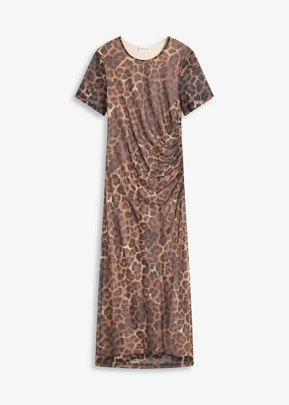 Robe midi en mesh doux, bonprix