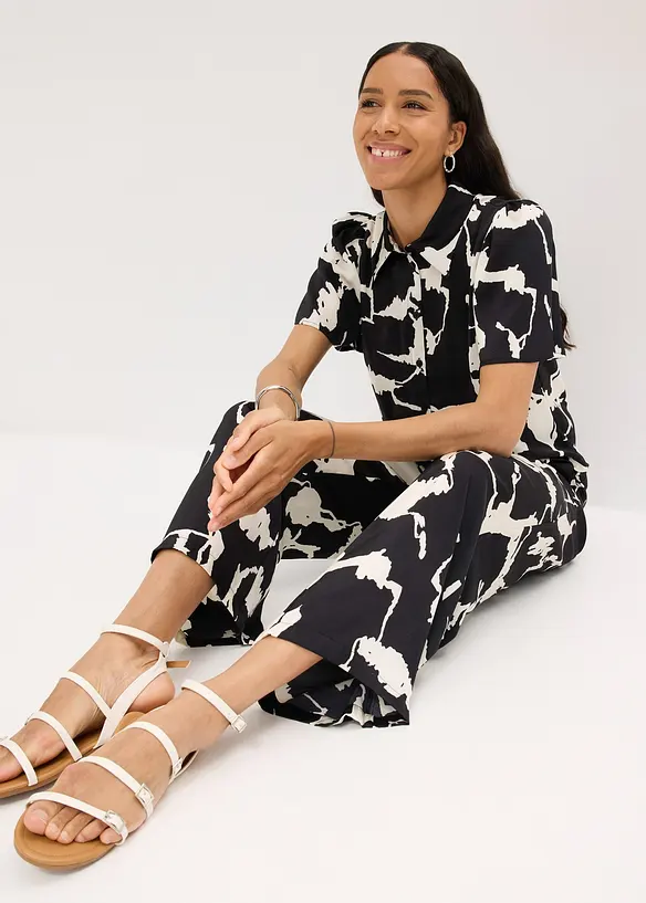 Chemisier en satin fluide, bonprix