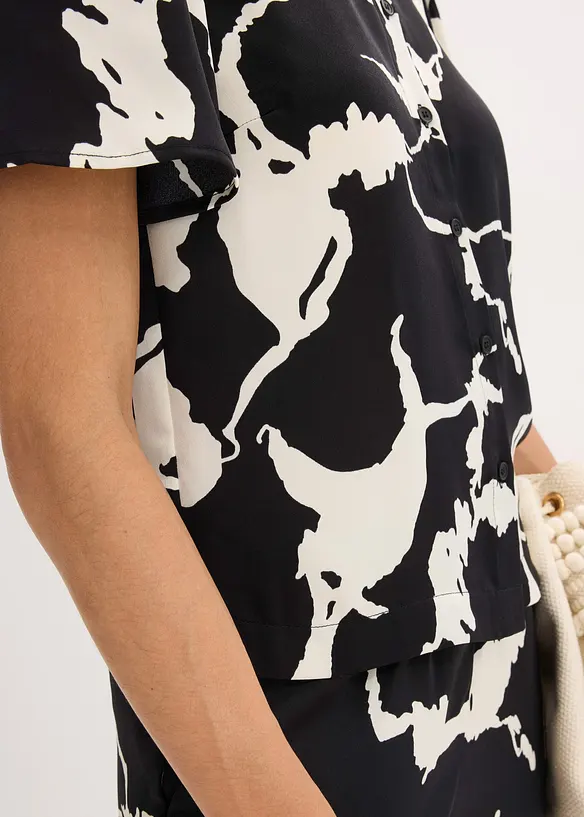 Chemisier en satin fluide, bonprix