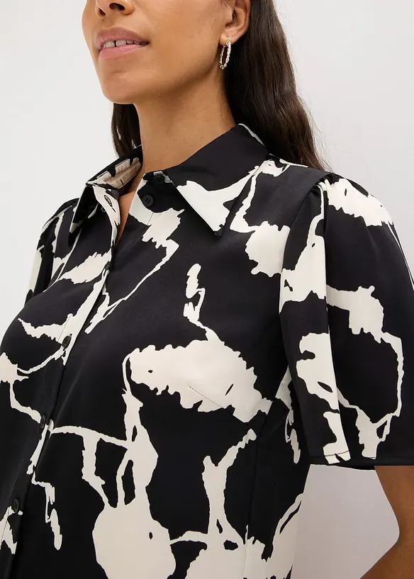 Chemisier en satin fluide, bonprix