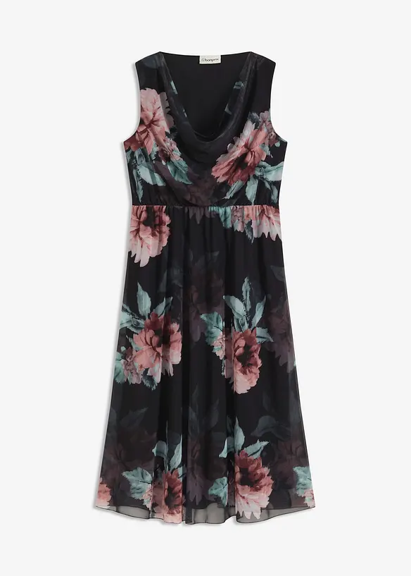 Robe midi en mesh doux, bonprix