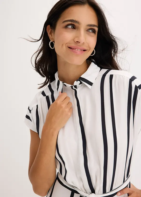 Robe-chemise en viscose fluide, bonprix