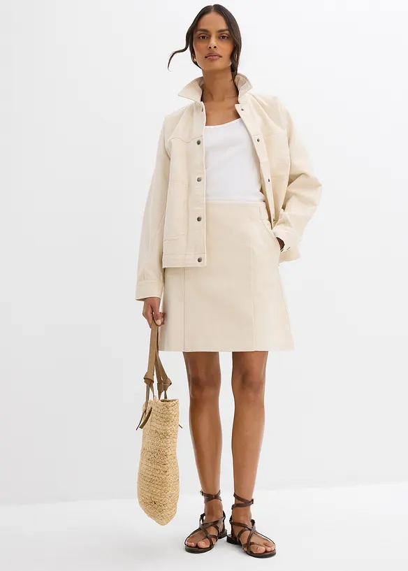 Jupe en twill 100% coton, bonprix