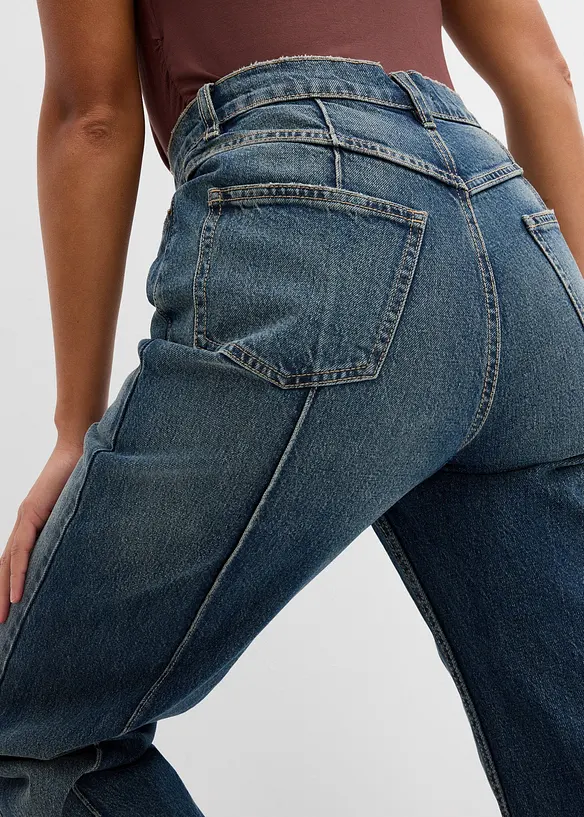 Jean droit, taille haute, bonprix