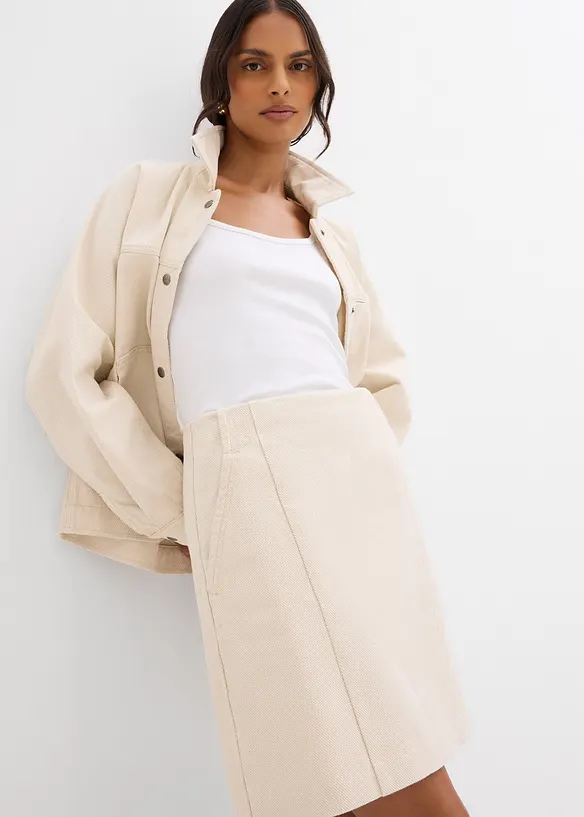 Jupe en twill 100% coton, bonprix