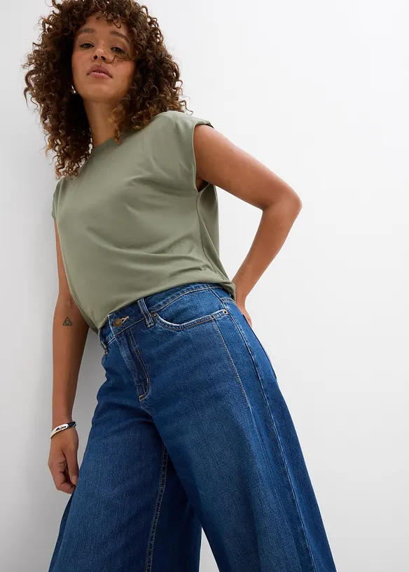 Jean large taille mi-haute, bonprix