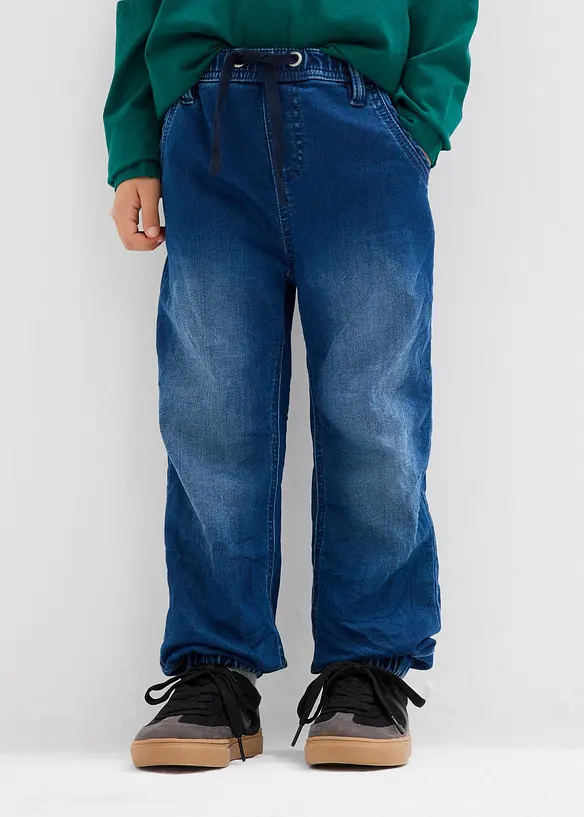 Jean-jogging droit taille &eacute;lastiqu&eacute;e, Regular, bonprix