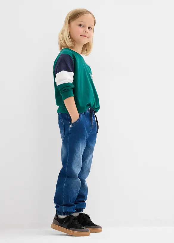 Jean-jogging droit taille &eacute;lastiqu&eacute;e, Regular, bonprix