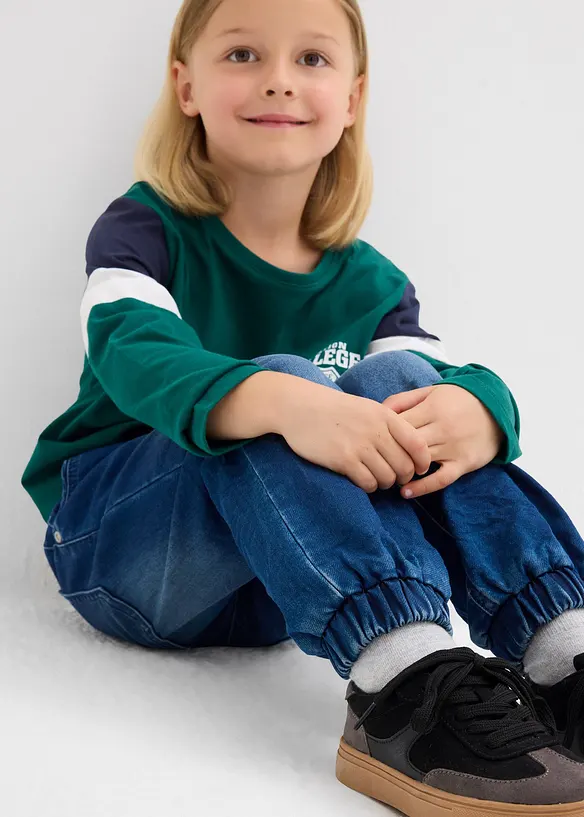 Jean-jogging droit taille &eacute;lastiqu&eacute;e, Regular, bonprix