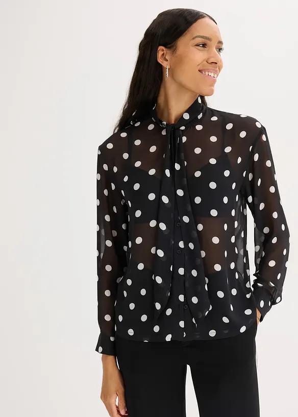 Blouse à lavallière, bonprix