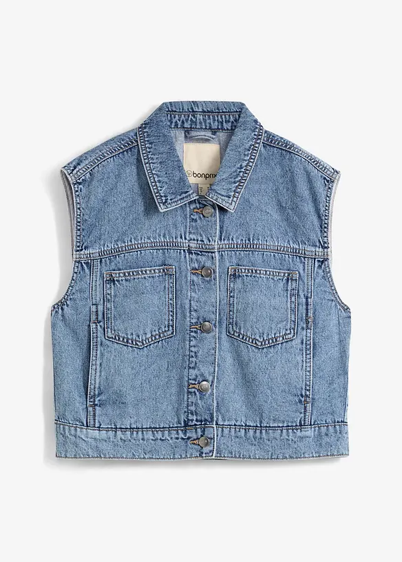 Gilet sans manches en jean, bonprix