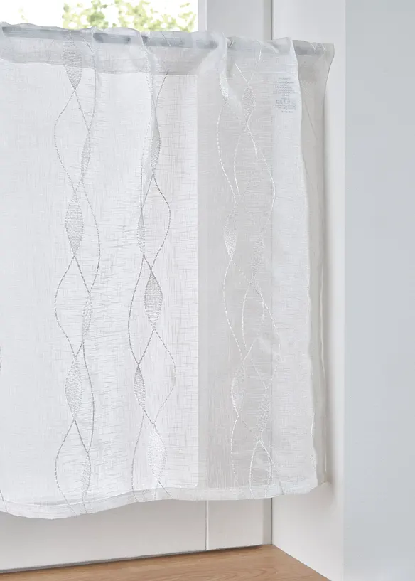 Brise-bise avec ondulations brodées, bonprix