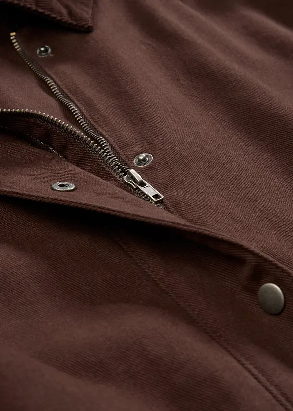 Veste légère en twill avec col en velours côtelé, bonprix