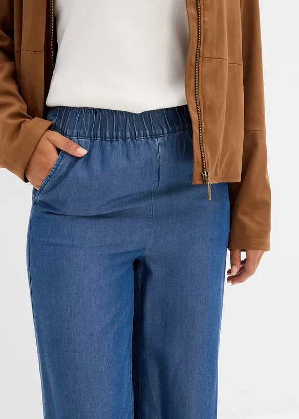 Pantalon large en Lyocell fluide, bonprix