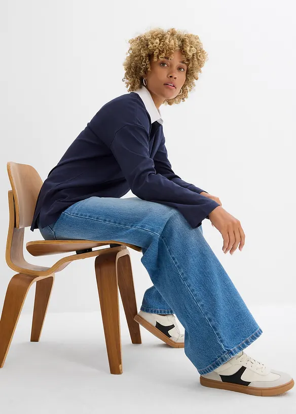 Polo en interlock, bonprix