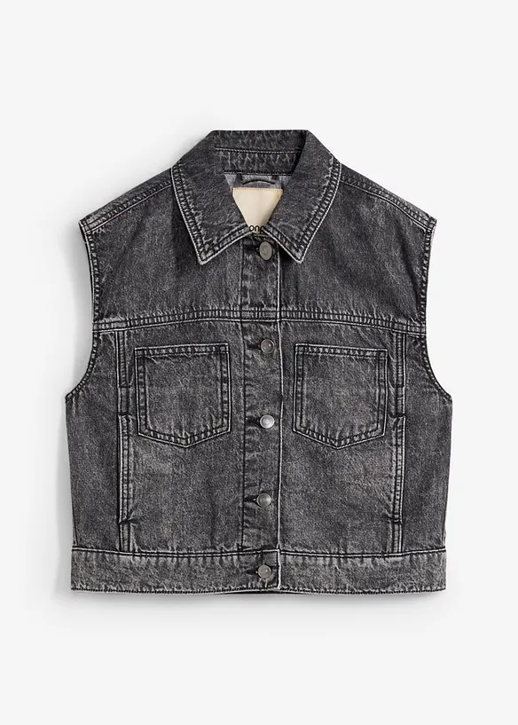 Gilet sans manches en jean, bonprix