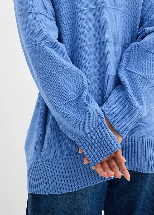 Gilet long en maille, bonprix