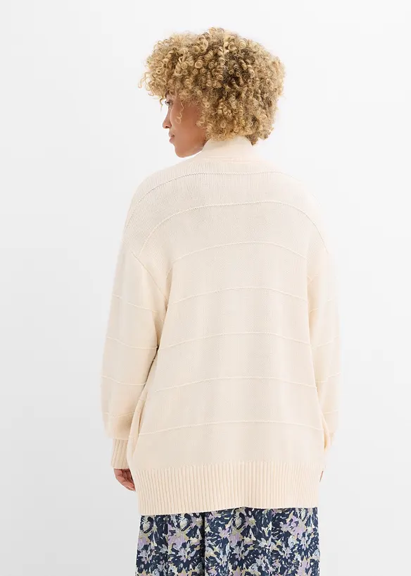 Gilet long en maille, bonprix