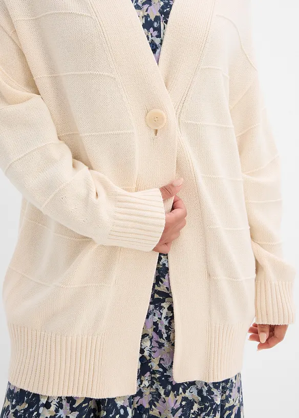 Gilet long en maille, bonprix