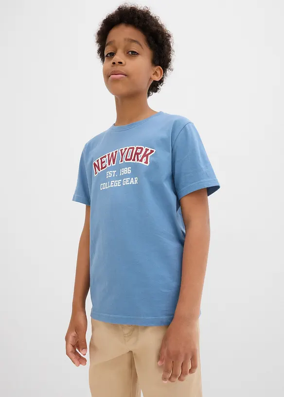 Lot de 2 T-shirts 100% coton, bonprix