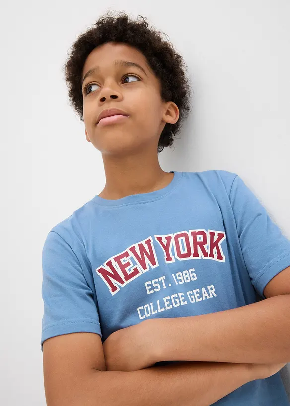 Lot de 2 T-shirts 100% coton, bonprix