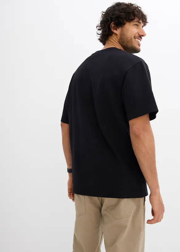 T-shirt en jersey épais et texturé, loose, bonprix