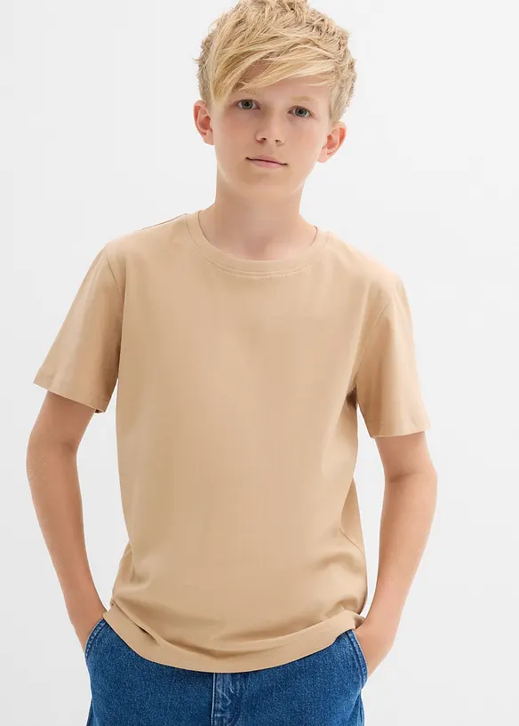 Lot de 3 T-shirts 100% coton, bonprix