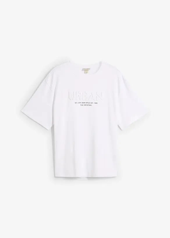 T-shirt loose 100% coton, imprimé 3D, bonprix