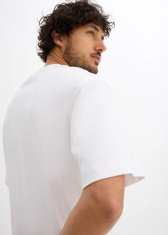 T-shirt loose 100% coton, imprimé 3D, bonprix