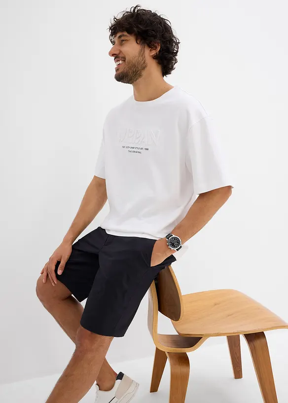 T-shirt loose 100% coton, imprimé 3D, bonprix