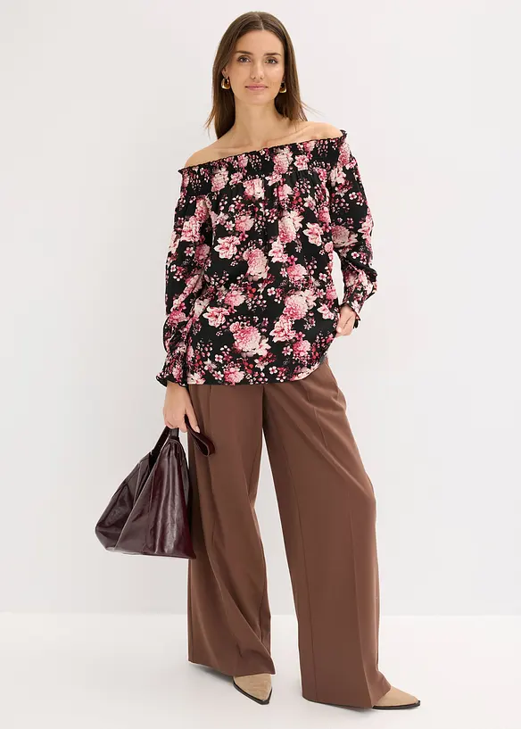 Blouse plus longue au dos, bonprix