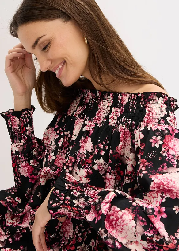 Blouse plus longue au dos, bonprix