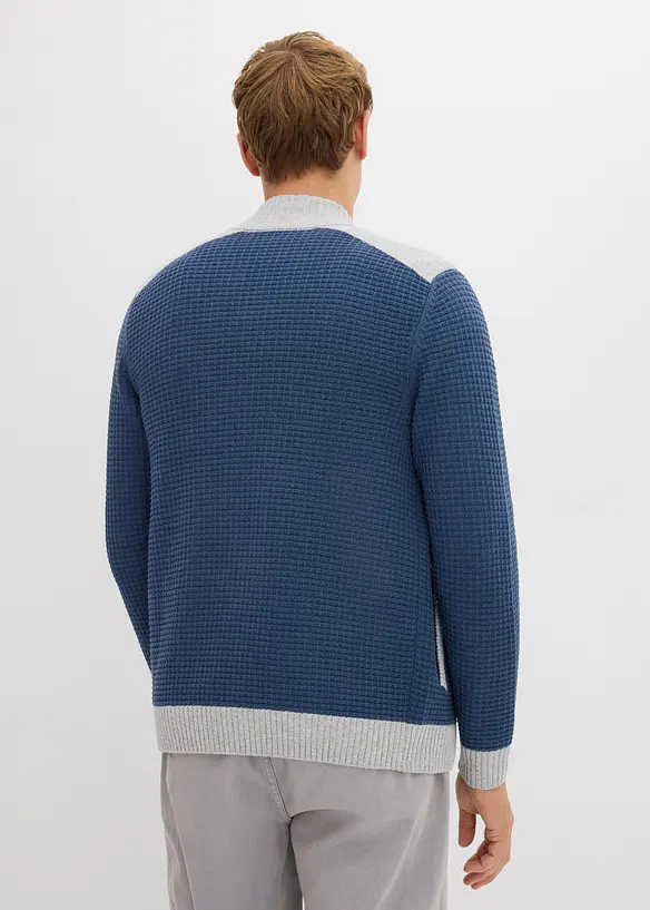 Veste en grosse maille à col montant, bonprix