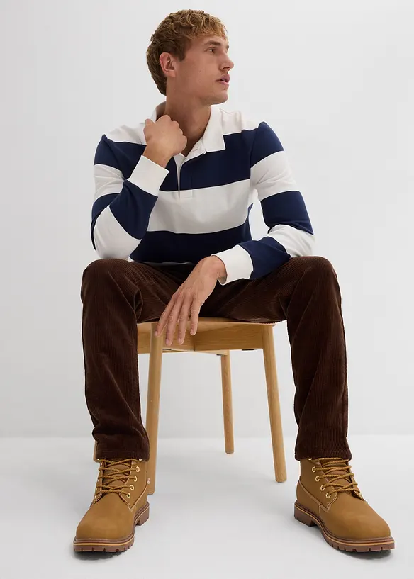 Pantalon en velours côtelé extensible et confortable, Slim, bonprix