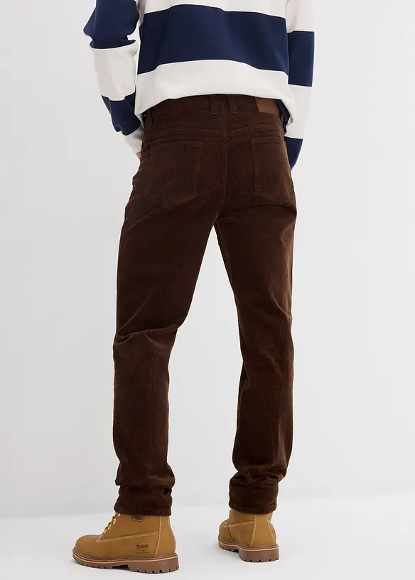 Pantalon en velours côtelé extensible et confortable, Slim, bonprix