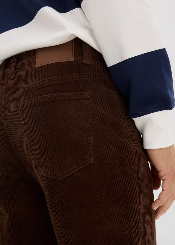 Pantalon en velours côtelé extensible et confortable, Slim, bonprix