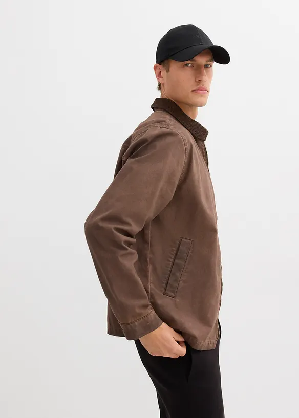 Veste aviateur, aspect délavé, bonprix