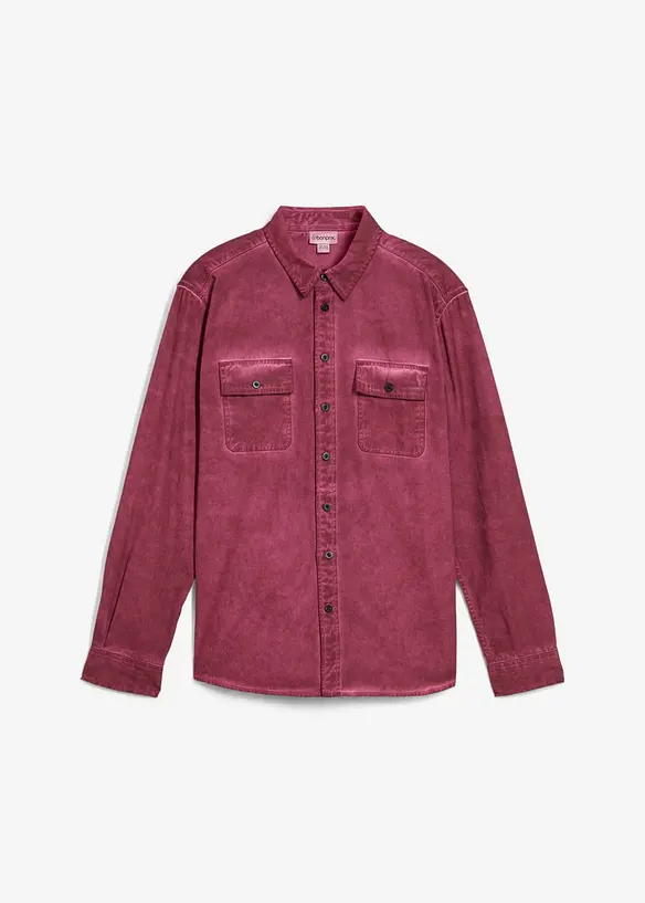 Chemise aspect délavé, 100% coton, bonprix