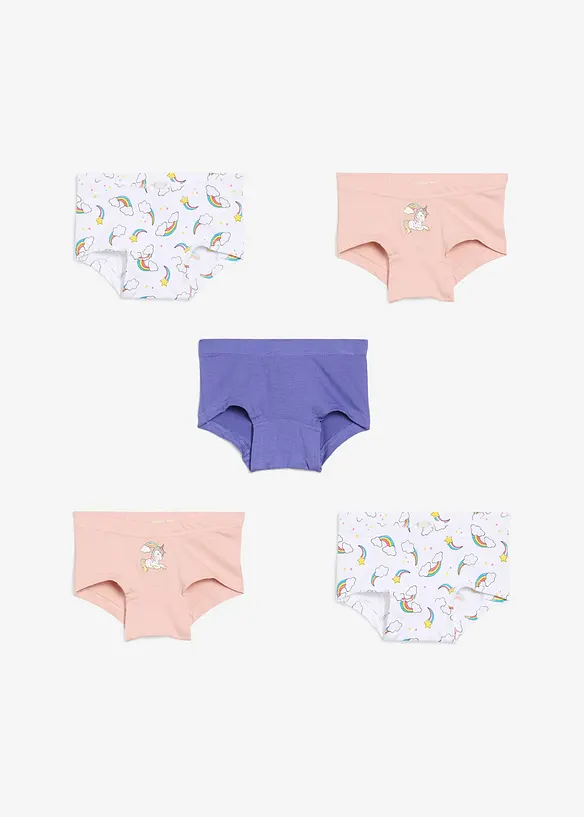 Lot de 5 boxers doux, bonprix