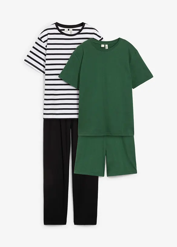 2 pyjamas coton (ens. 4 pces), bonprix