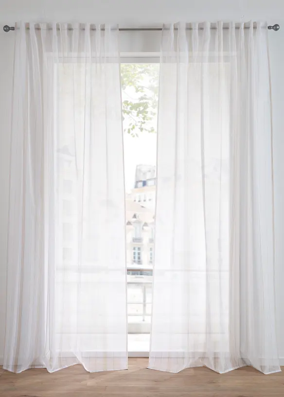 Voilage rayé (1 pce), bonprix