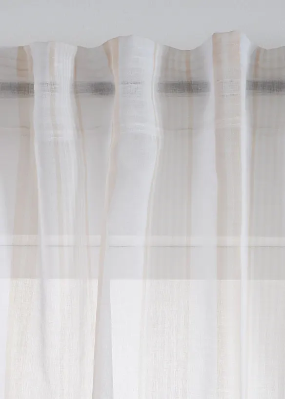 Voilage rayé (1 pce), bonprix